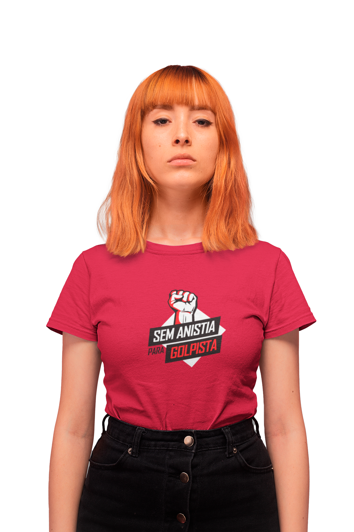 Camiseta Feminina "Sem anistia para golpista"