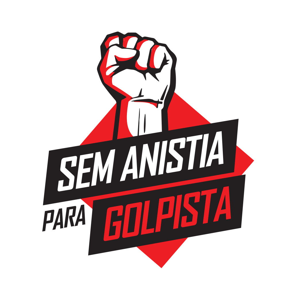 estampa com a frase sem anistia para golpista