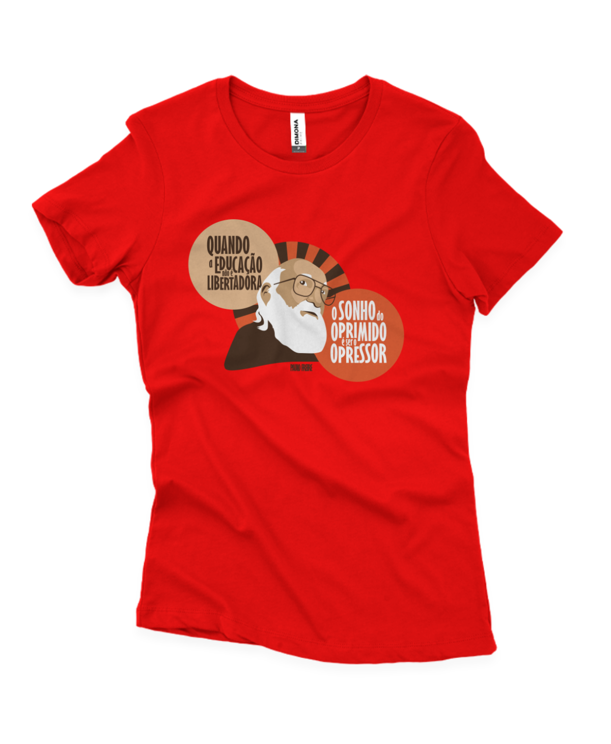 Camiseta Feminina "Paulo Freire"